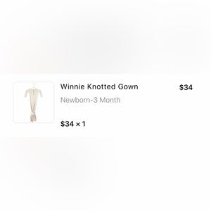 Lou Lou & Company Winnie Swaddle Blanket and Knotted Gown